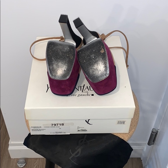 YSL Color Block Suede Heel - Picture 5 of 5